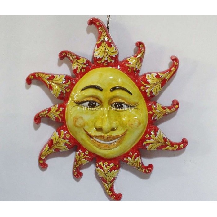Sole in ceramica di Caltagirone